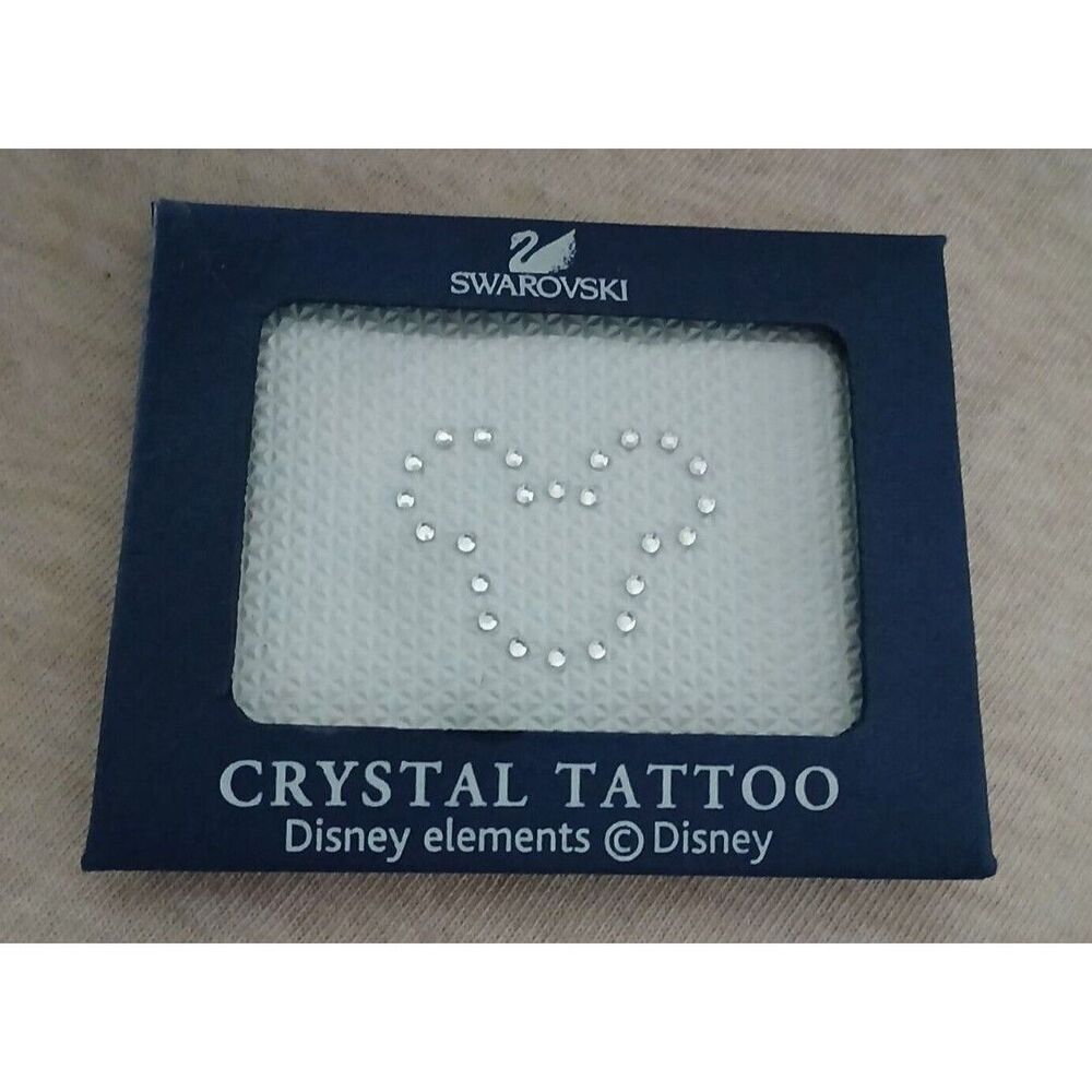 NEW Disney Mickey Mouse Swarovski Crystal Adhesive Tattoo Body Art Jewelry